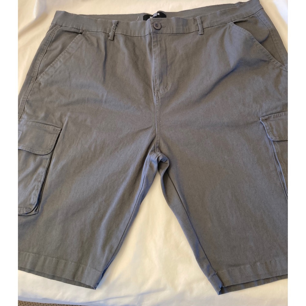 Blu Rock New York Mens‎ Cargo Shorts Gray Size 42 Flat Front Pockets
